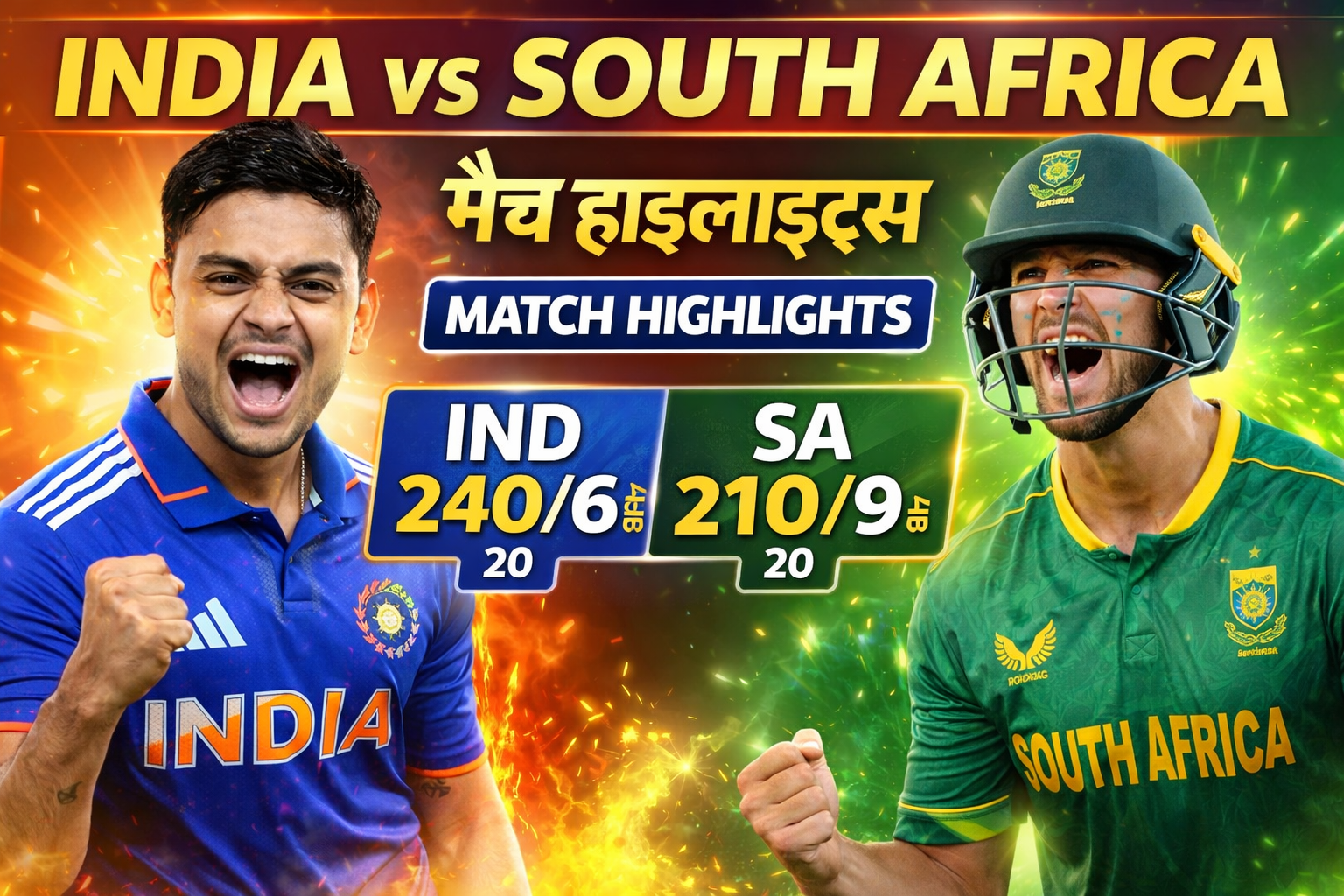 India vs South Africa Match Highlights 2026 – Full Summary, Score, Turning Points & Analysis