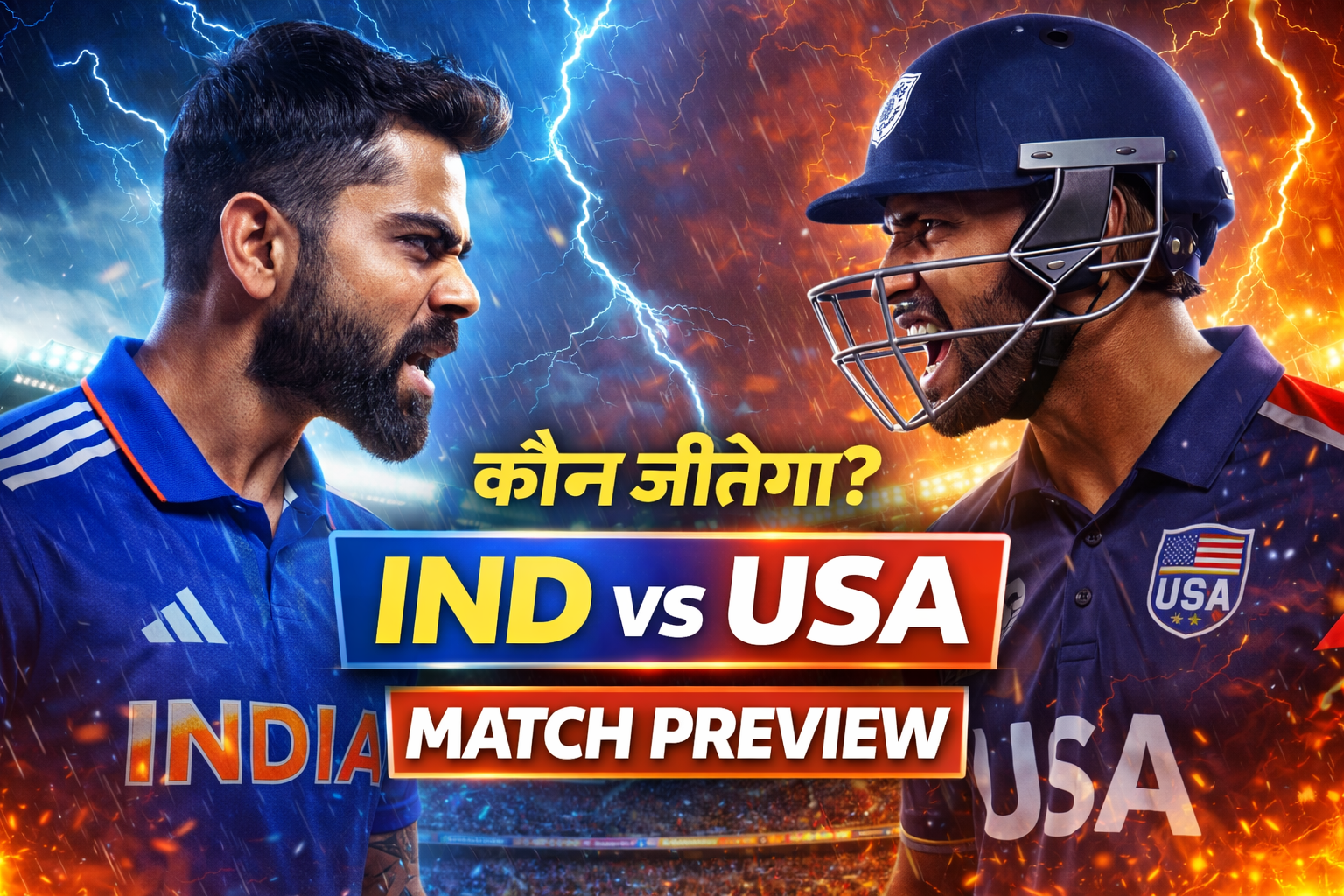 India vs USA Match Preview 2026: Playing 11, Pitch Report, Prediction & Full Team Analysis