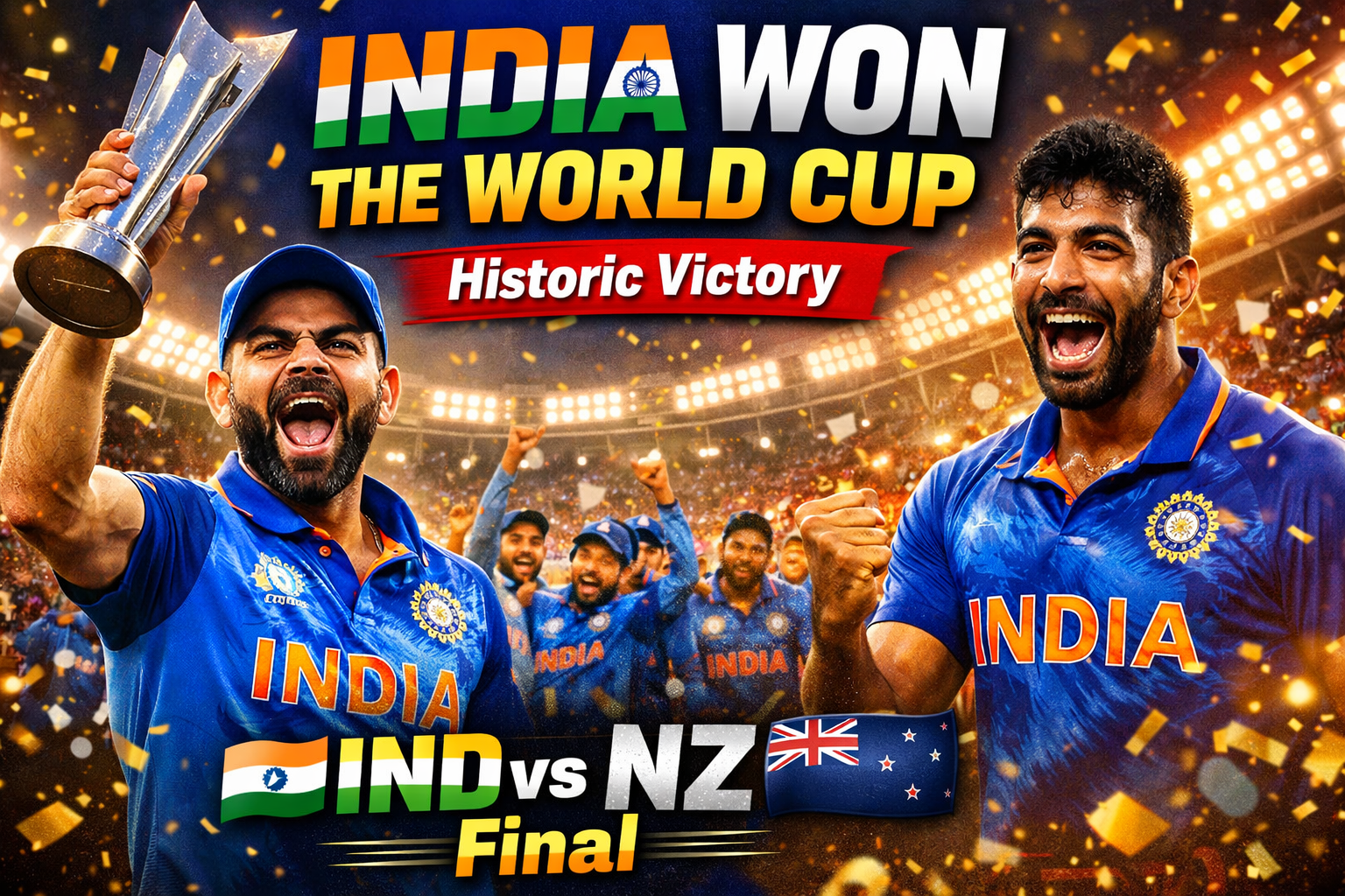 India vs New Zealand T20 World Cup 2026 Final Highlights – India Creates History