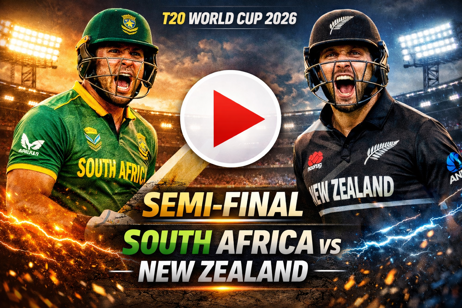South Africa vs New Zealand Semi Final 2026