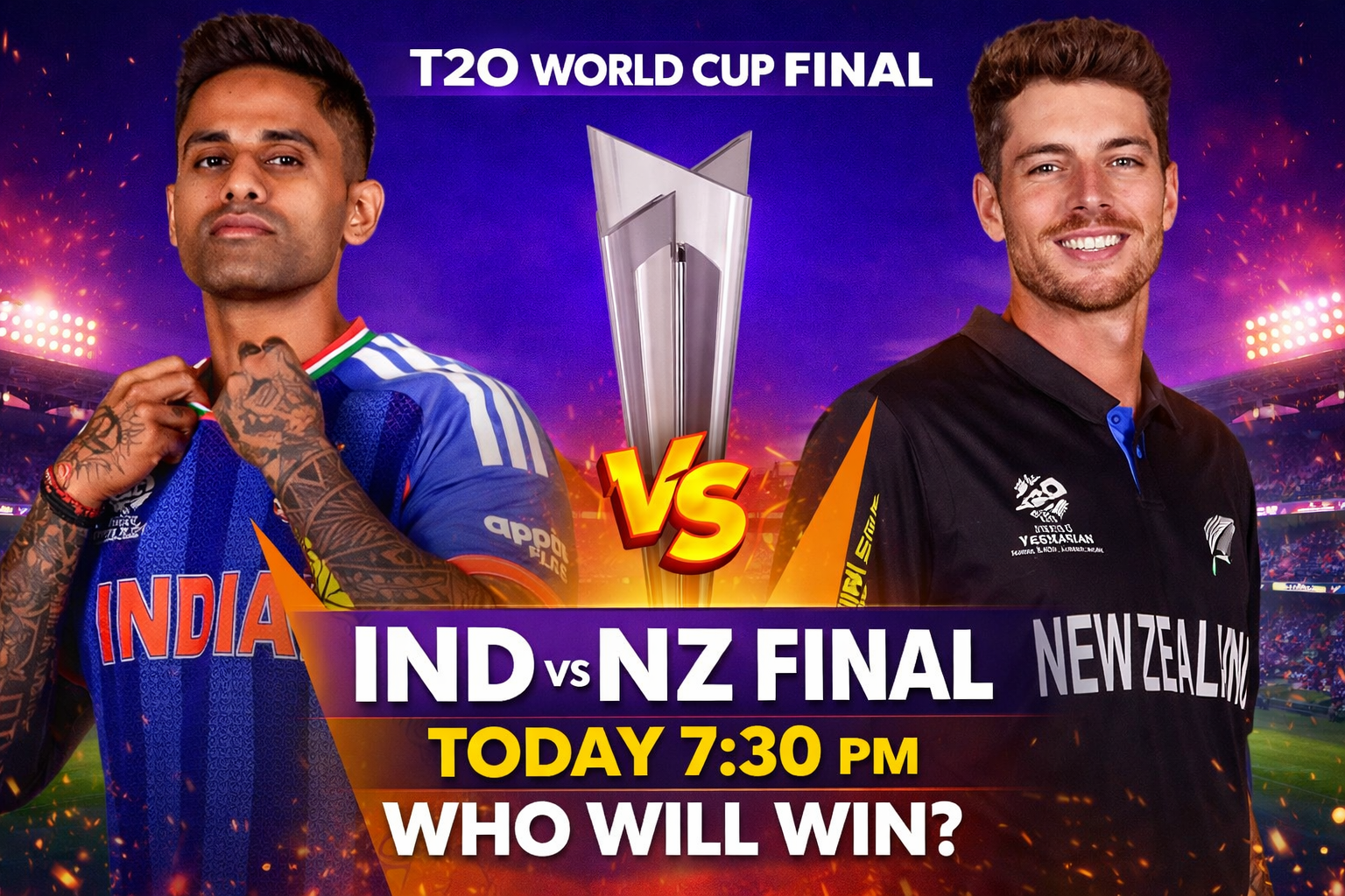India vs New Zealand Final 2026