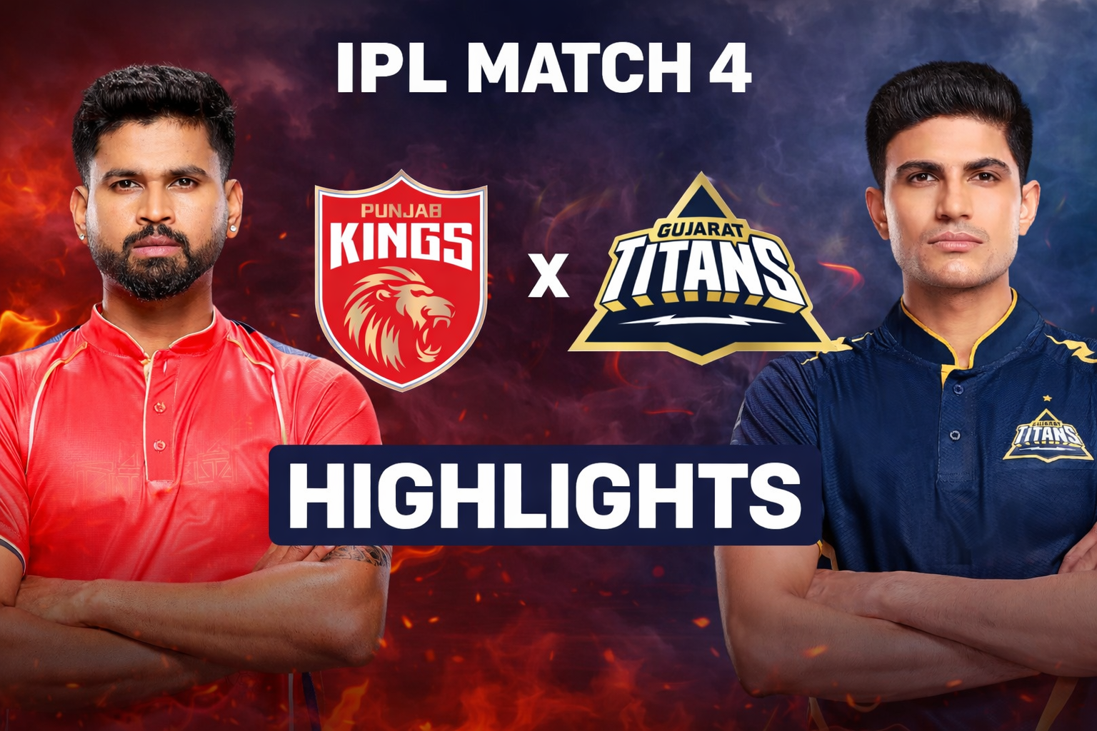 gt vs pbks highlights