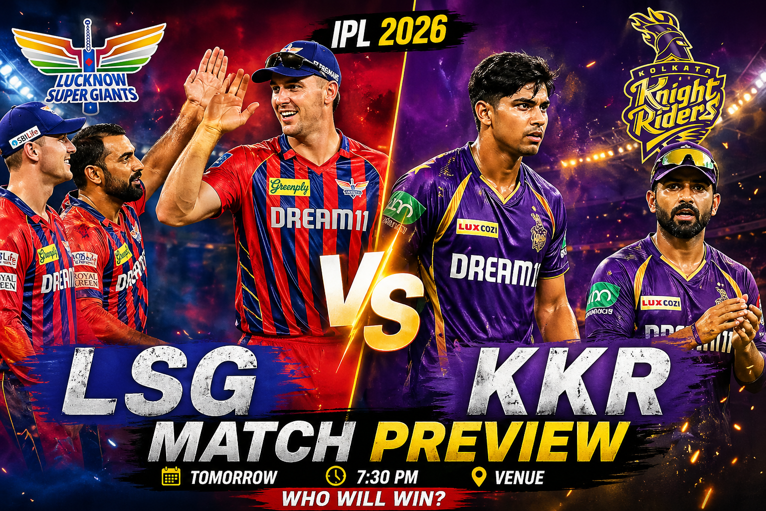 LSG vs KKR Match Preview 2026